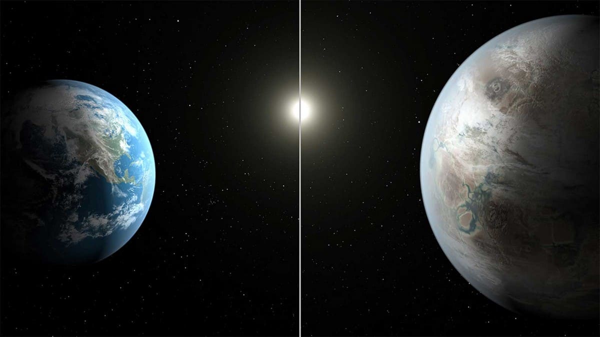 Земля и Кеплер-452b